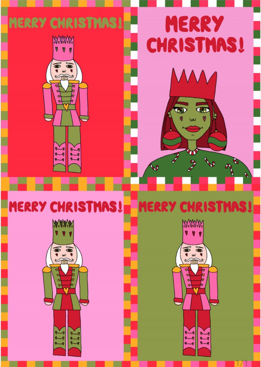 NUTCRACKER & GRINCH 8/12 PACK CHRISTMAS CARDS