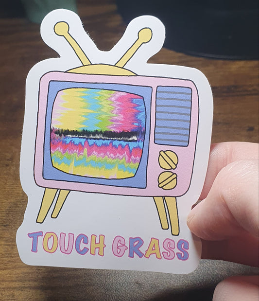 TOUCH GRASS STICKER