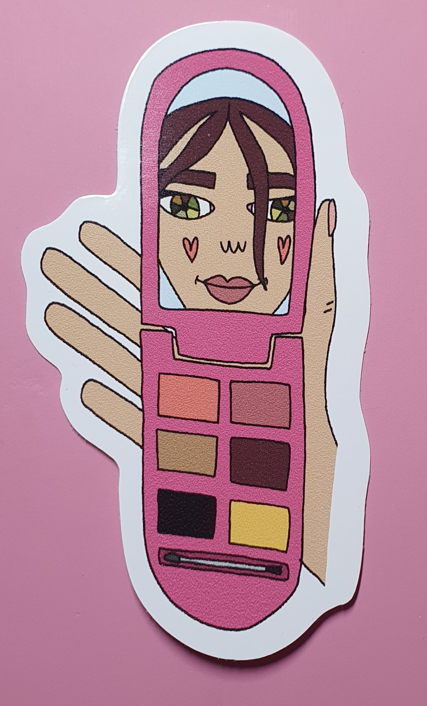 MAKEUP PHONE STICKER